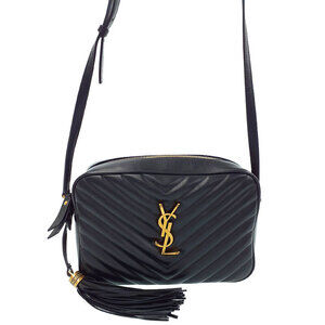 Saint Laurent Quilted Matelasse Paris Lou Camera Chain Shoulder Bag
